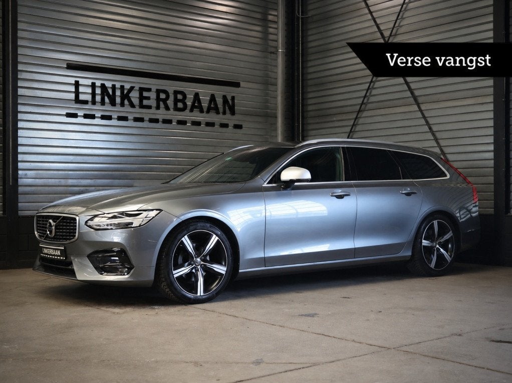 Volvo V90 R Design | LED | Leder | Cruise | Apple Carplay |, Automaat, 4 cilinders, Lichtsensor, Diesel