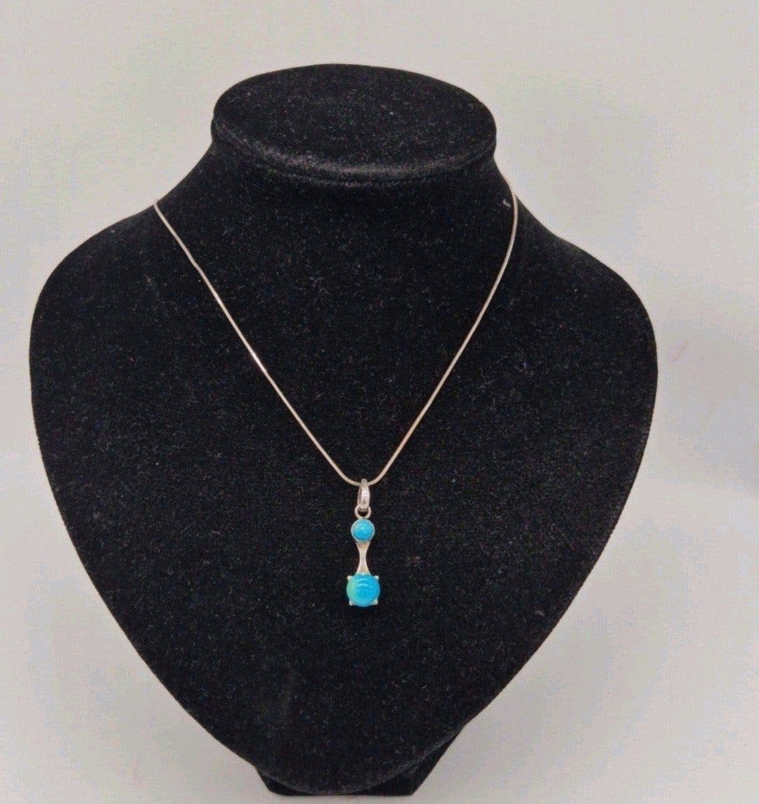 Mooie zilveren ketting Turquoise 925, Verzenden, Zilver, Zilver