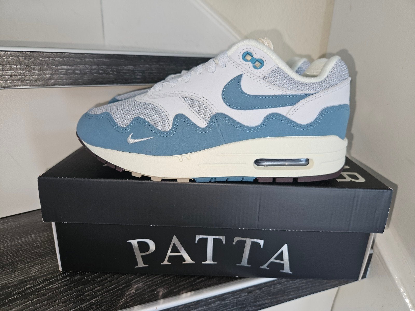 Nike Air Max 1 Patta 'waves' - Maat 36.5 unisex, Blauw, Nike, Nieuw, Ophalen of Verzenden