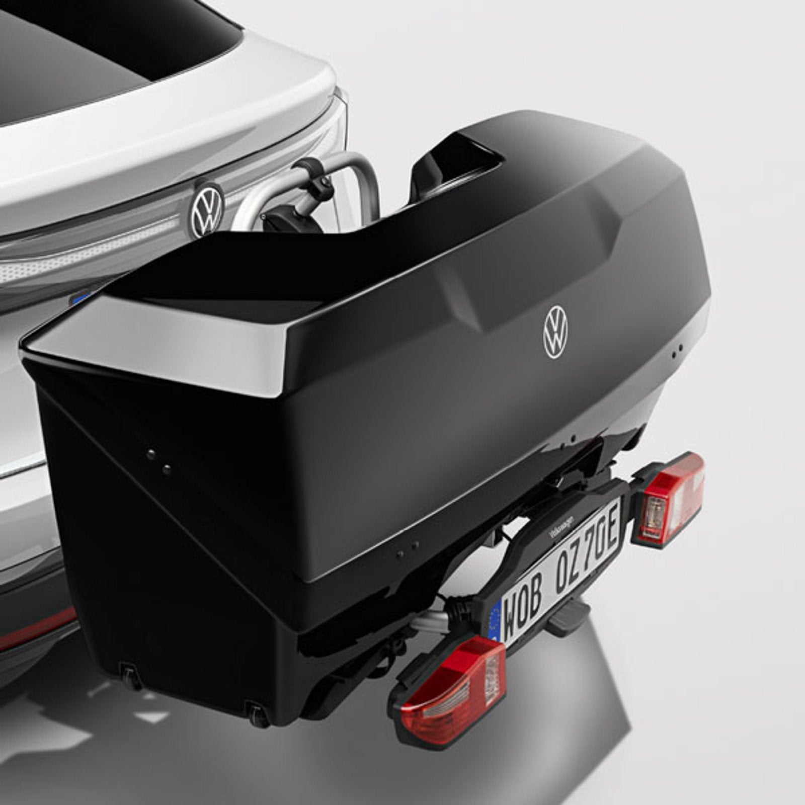 Originele Volkswagen Trekhaakkoffer / Bagagebox NIEUWSTAAT!, Ophalen, Zo goed als nieuw