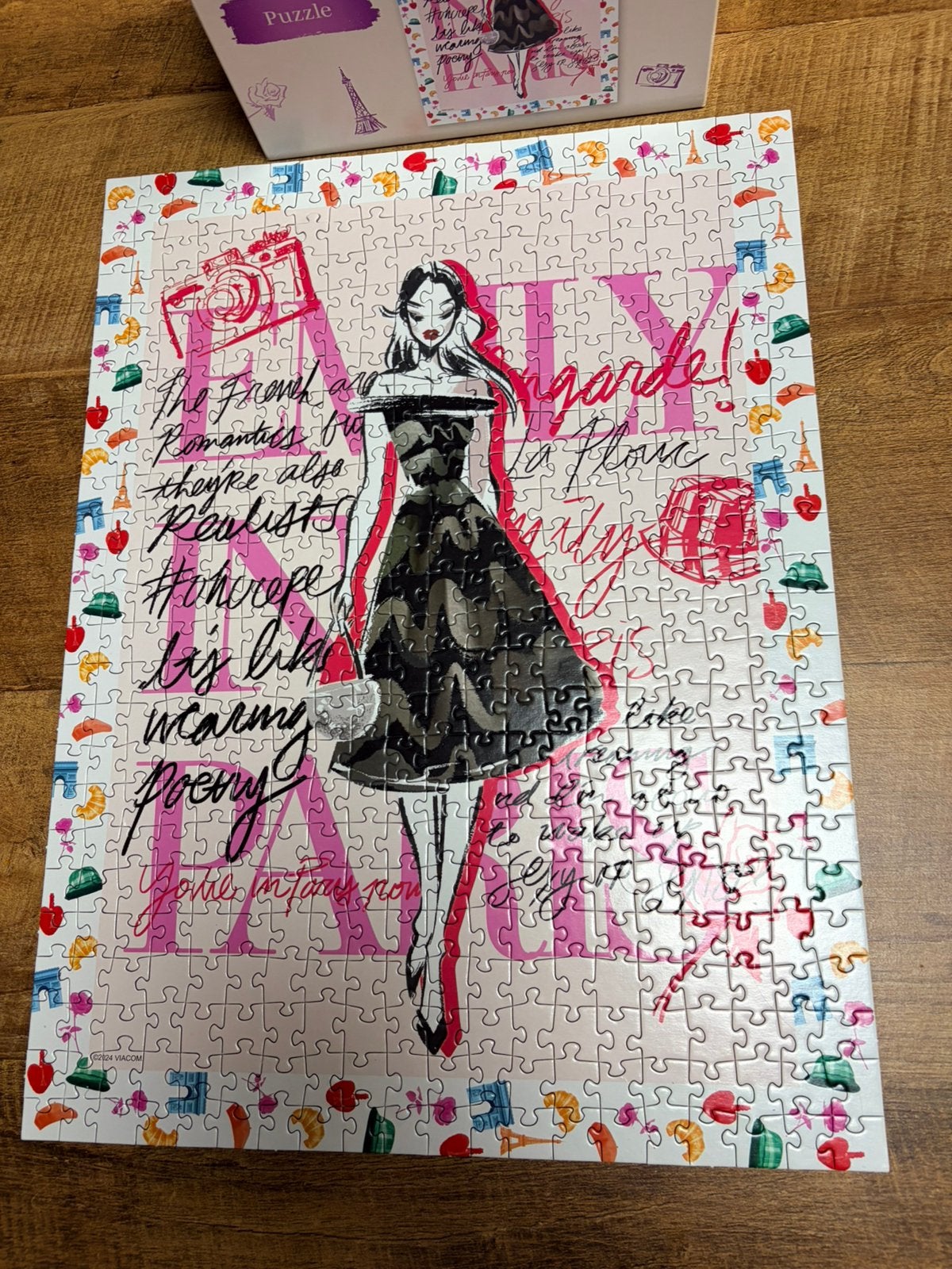 Puzzel emily in paris 500 stukjes, Ophalen of Verzenden, 500 t/m 1500 stukjes, Zo goed als nieuw