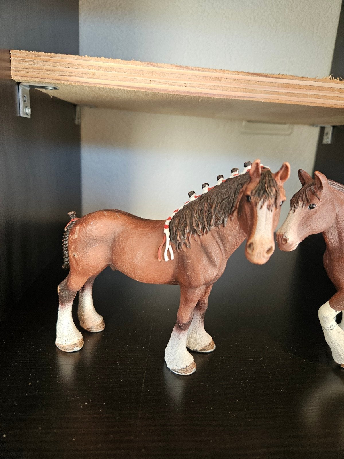 Schleich Clydesdale paarden set, Ophalen of Verzenden, Zo goed als nieuw