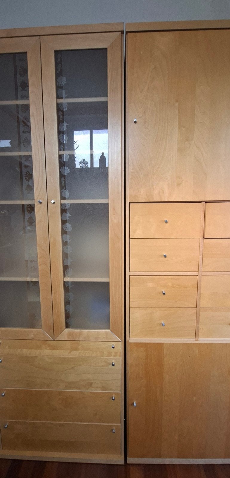 Ikea Bonde Kast en Vitrinekast, Ophalen, Gebruikt, 200 cm of meer, Met lade(s)