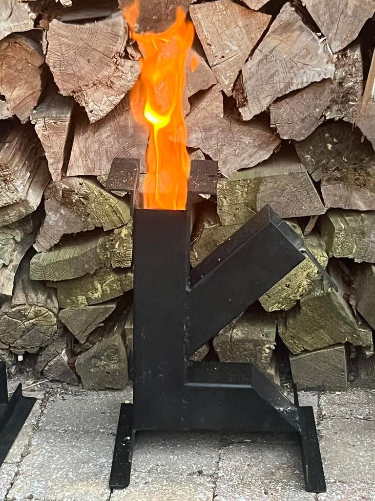 Compacte Rocketstove voor gezelligheid of noodpakket, Ophalen of Verzenden, Zo goed als nieuw
