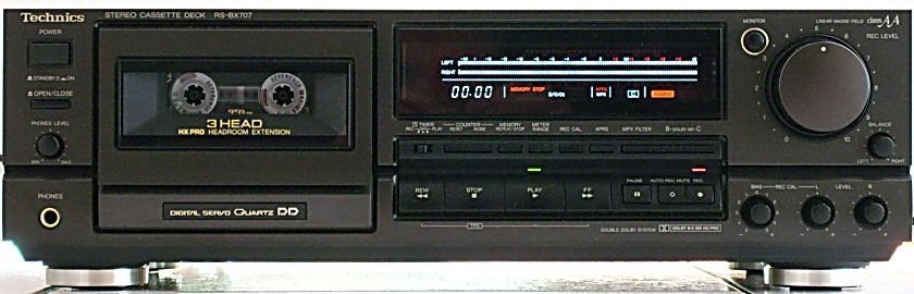 Technics RS-BX 707 cassettedeck, Ophalen of Verzenden, Enkel, Overige merken, Auto-reverse