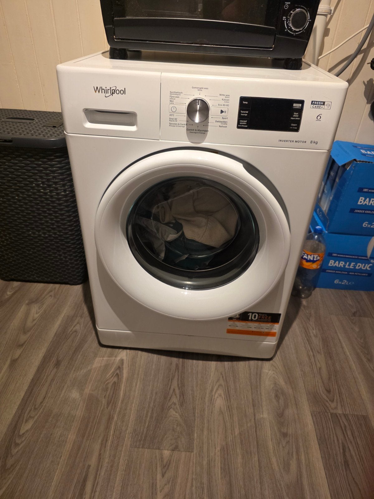 Whirlpool Wasmachine 8kg - Zo goed als nieuw, Witgoed en Apparatuur, Ophalen, 1200 tot 1600 toeren, 8 tot 10 kg, Zo goed als nieuw
