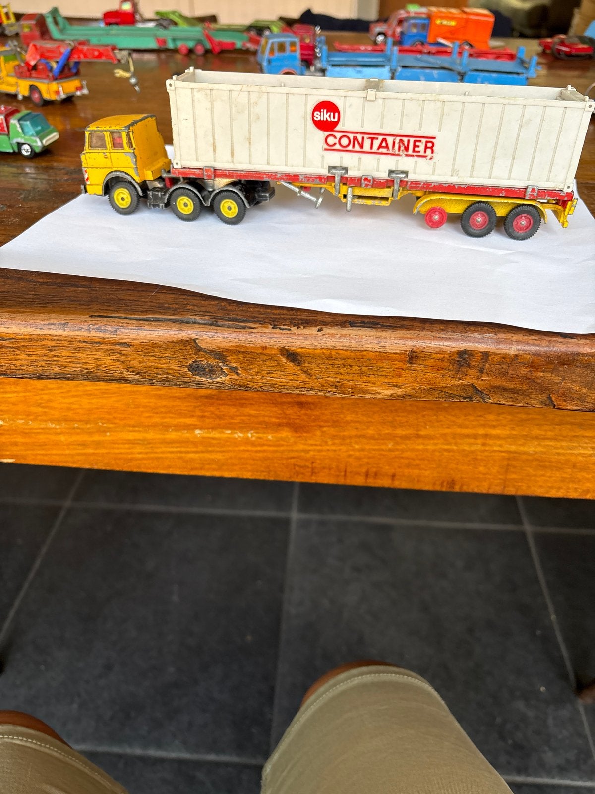 Siku Container Vrachtwagen - Vintage Speelgoed, Ophalen, Gebruikt