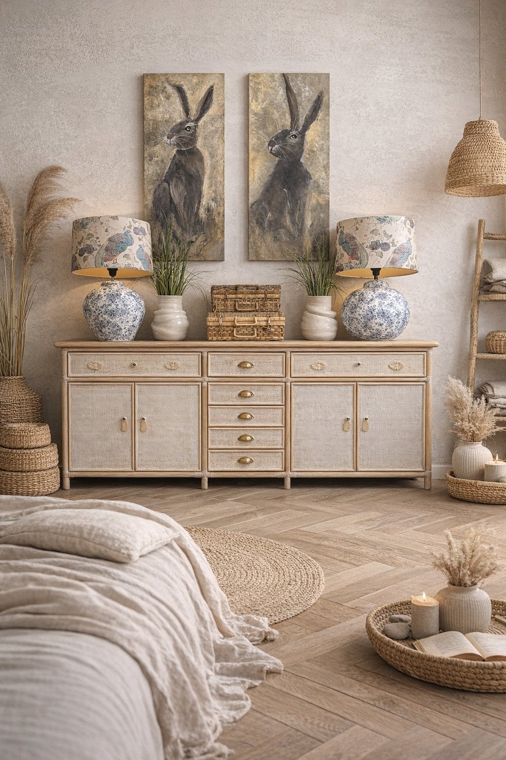 Bamboe rotan dressoir ladekast commode linnenkast meidenkast, Ophalen, 50 tot 70 cm, 105 cm of meer, Nvt
