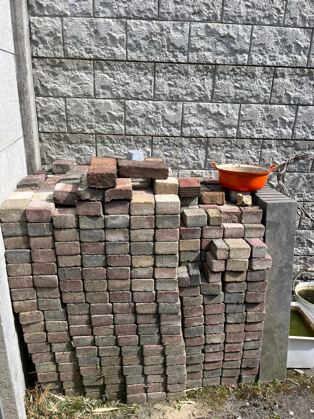 Klinkers / sierstenen, Tuin en Terras, Ophalen, Gebruikt, Klinkers, 10 m² of meer