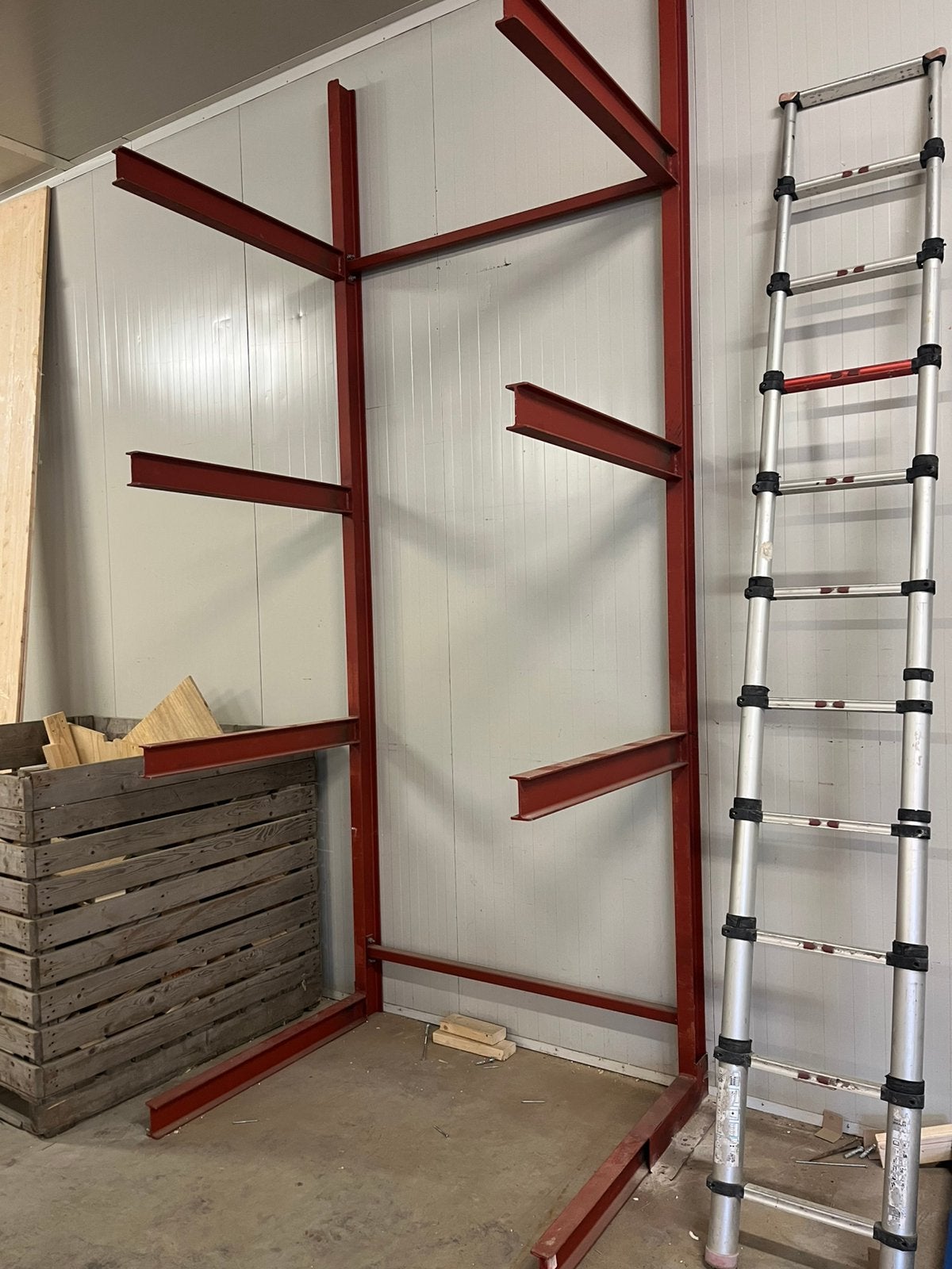 Draagarmstelling materiaal stelling rek kast loods schuur ️, Ophalen, Gebruikt