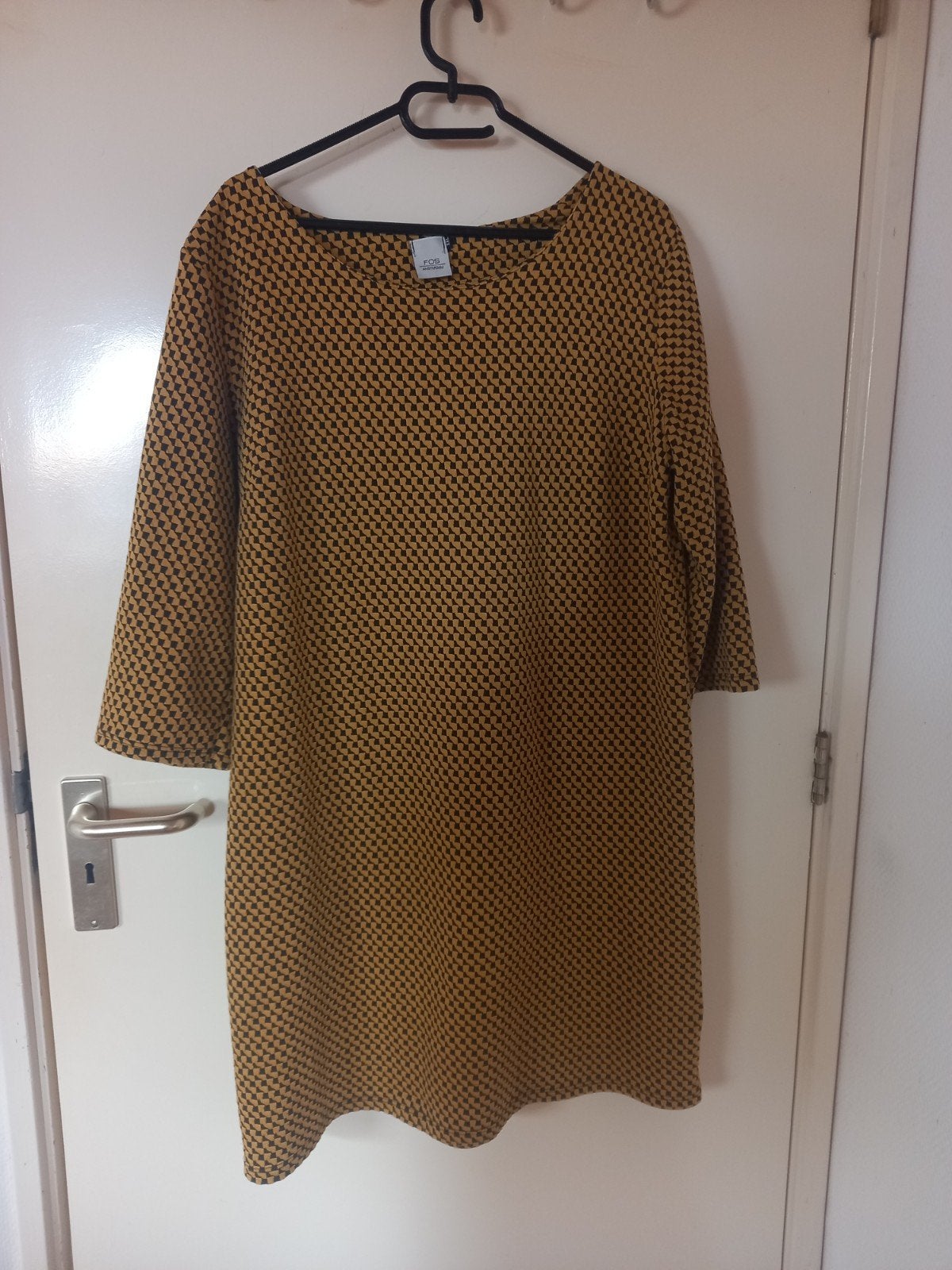Jurkje Fos Amsterdam mt. Xxl, oker/zwart, Zwart, Maat 46/48 (XL) of groter, Ophalen of Verzenden, Zo goed als nieuw