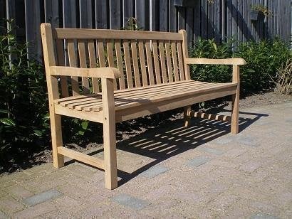 Teakhouten bank, tuinbank., Tuin en Terras, Ophalen, Nieuw, Wicker