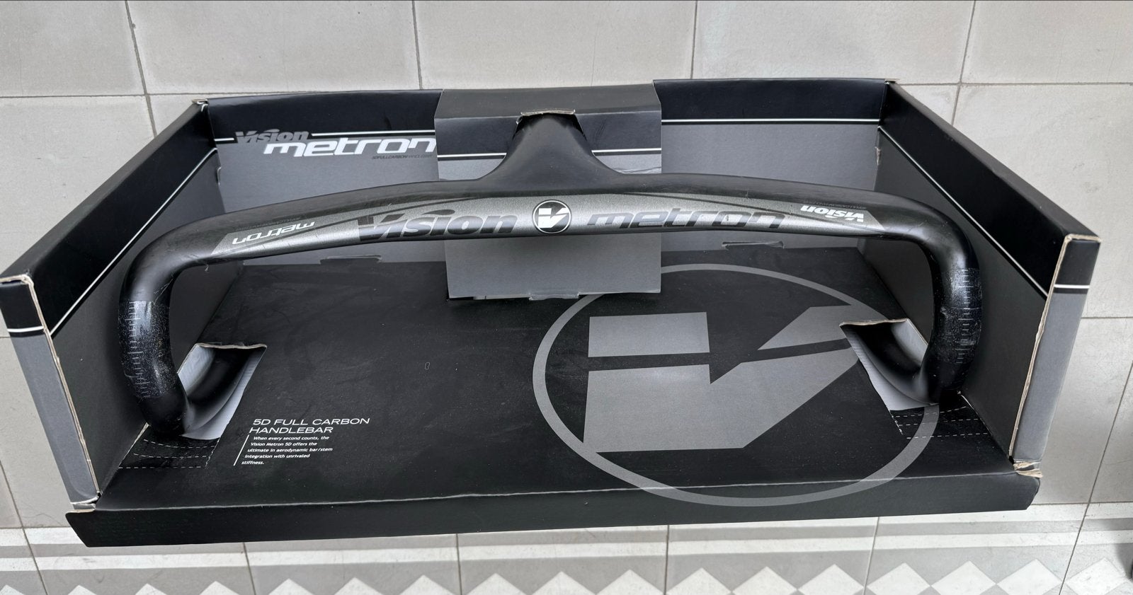 Vision Metron 5D Geïntegreerd Carbon Stuur 440mm/120mm, Fietsen en Brommers, Fietsonderdelen, Stuur, Ophalen of Verzenden, Zo goed als nieuw