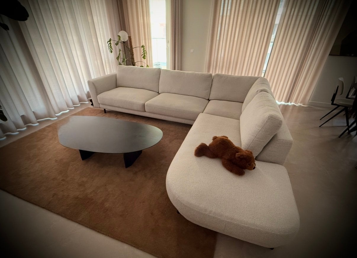 Design hoekbank Cartel (NIEUWSTAAT) loungebank, Huis en Inrichting, Ophalen, Zo goed als nieuw, Stof