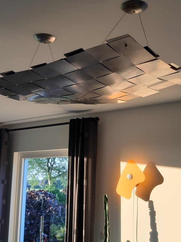 design lamp, Huis en Inrichting, Lampen | Hanglampen, Ophalen, Zo goed als nieuw, Overige materialen, Design the wave