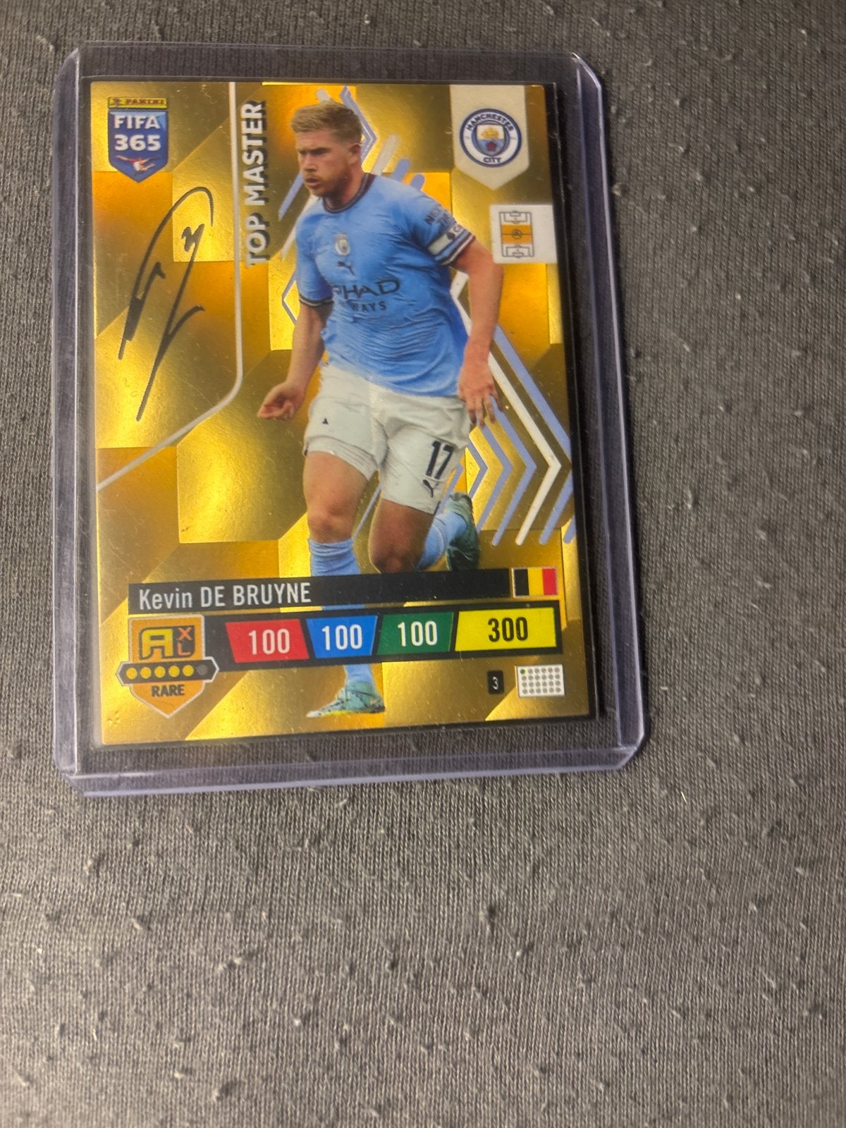 Kevin De Bruyne Panini FIFA 365 Top Master Voetbalkaart, Ophalen of Verzenden, Zo goed als nieuw, Buitenlandse clubs, Spelerskaart