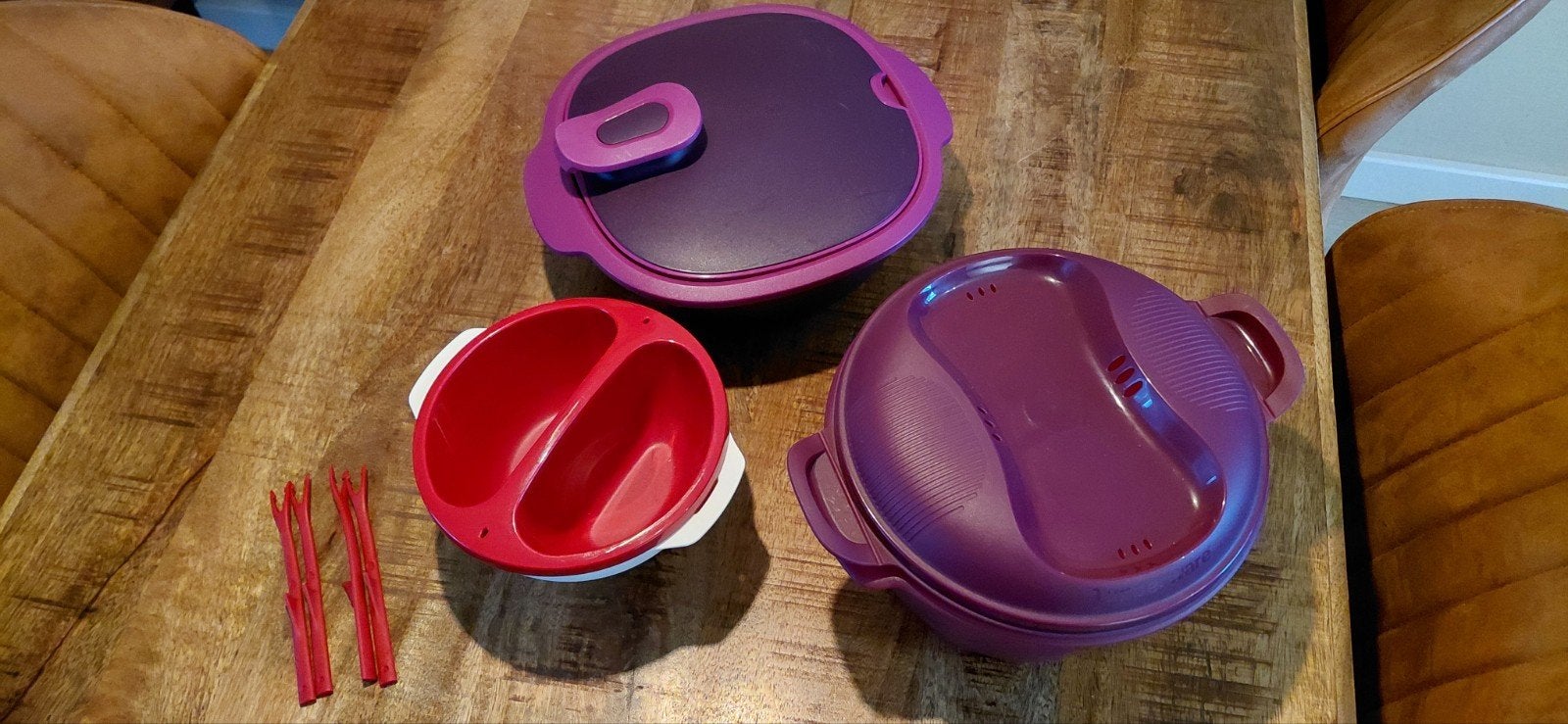 Tupperware, Gebruikt, Bewaardoos, Paars, Ophalen of Verzenden