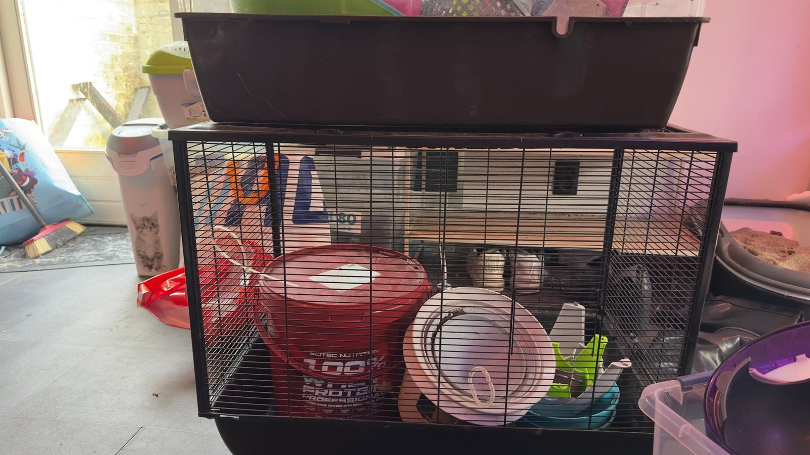 Rattenkooi en toebehoren, Dieren en Toebehoren, Knaagdieren en Konijnen | Hokken en Kooien, Kooi, Minder dan 75 cm, Zo goed als nieuw