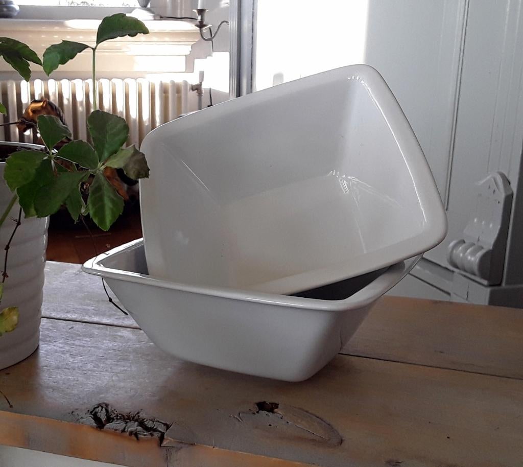 Schaaltje dessertschaaltje saladebakje - Ikea - wit - vierka, Huis en Inrichting, Keuken | Servies, Keramiek, Ophalen of Verzenden