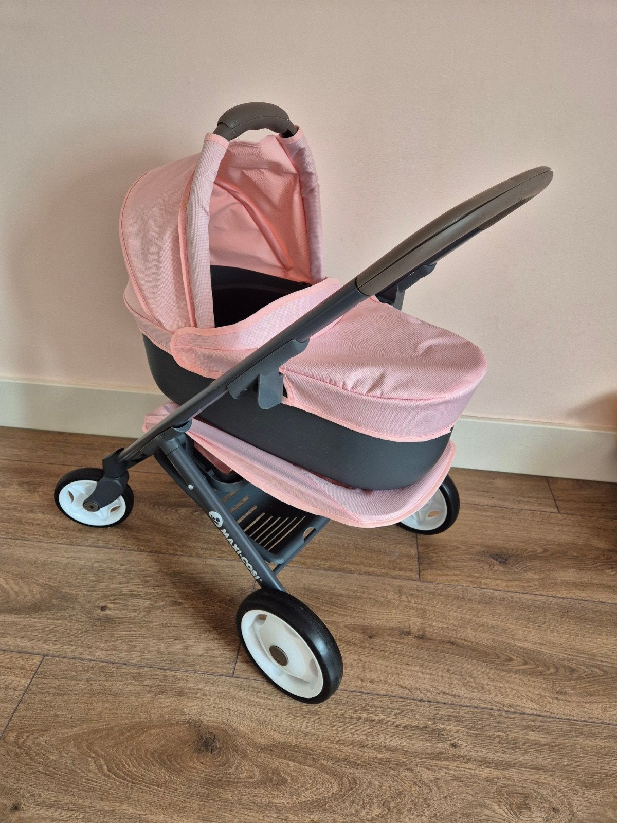 Smoby Maxi Cosi poppenwagen roze 3 in 1, Kinderen en Baby's, Ophalen, Gebruikt, Babypop