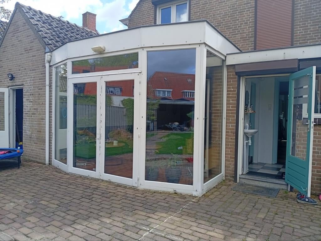 Serre met dubbelglas - zelf afbreken en ophalen, Ophalen, Gebruikt, Overige typen, 160 cm of meer