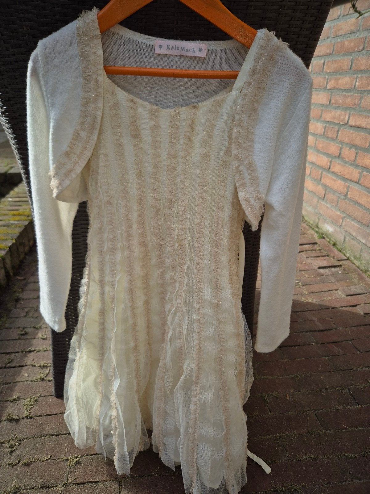 Kate Mack bruidsmeisjesjurk met vestje - Maat 104, Meisje, Ophalen of Verzenden, Zo goed als nieuw, Jurk of Rok