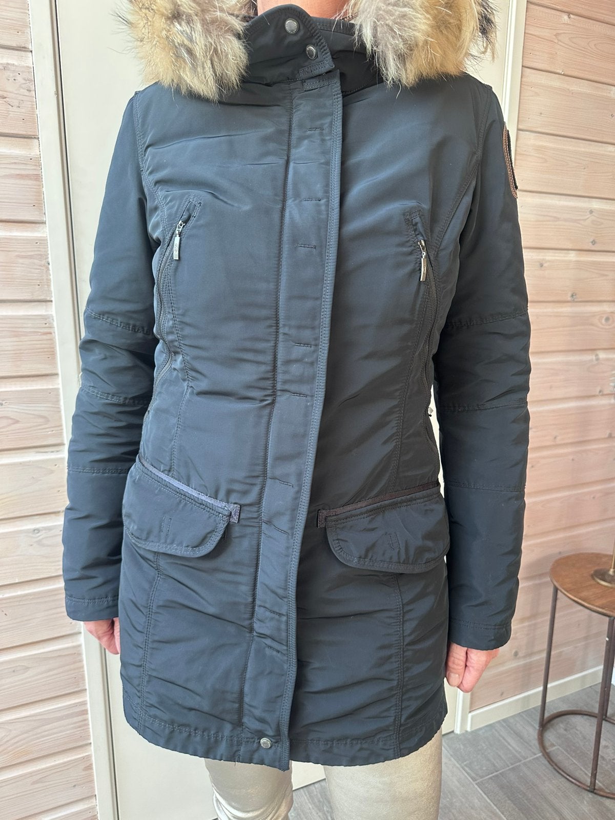 Parajumpers dames jas, Verzenden, Zo goed als nieuw, Maat 42/44 (L), Blauw