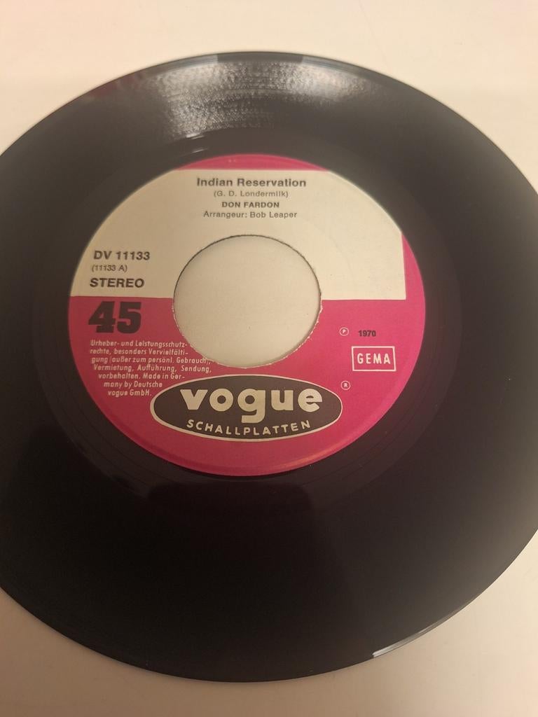 Don Fardon - Indian Reservation, 1970., Verzenden, 7 inch