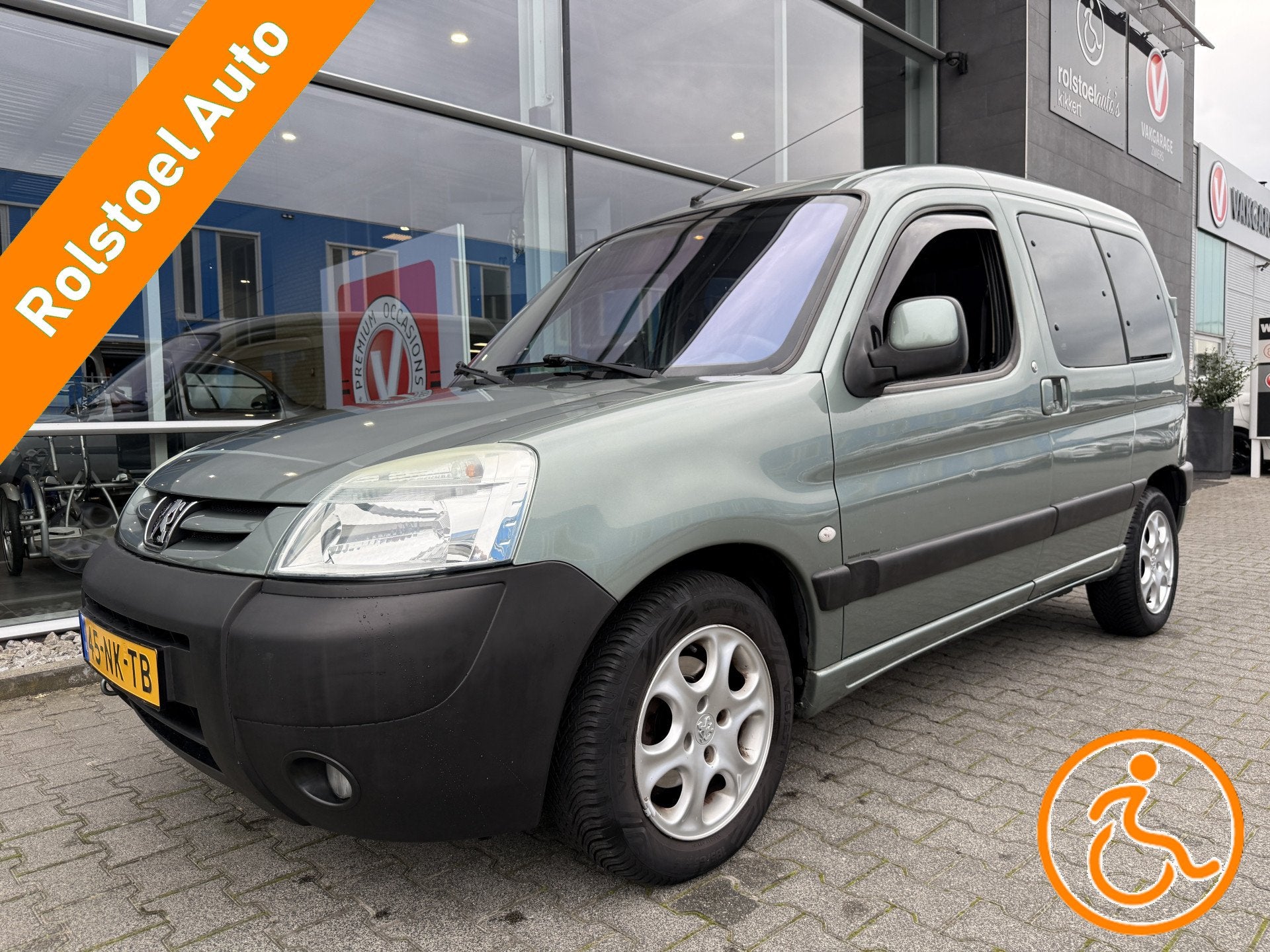 Peugeot Partner MPV 3+1 Rolstoelauto 1.6-16V XT (Mooie friss, Auto's, Stof, Gebruikt, Zwart, 1226 kg