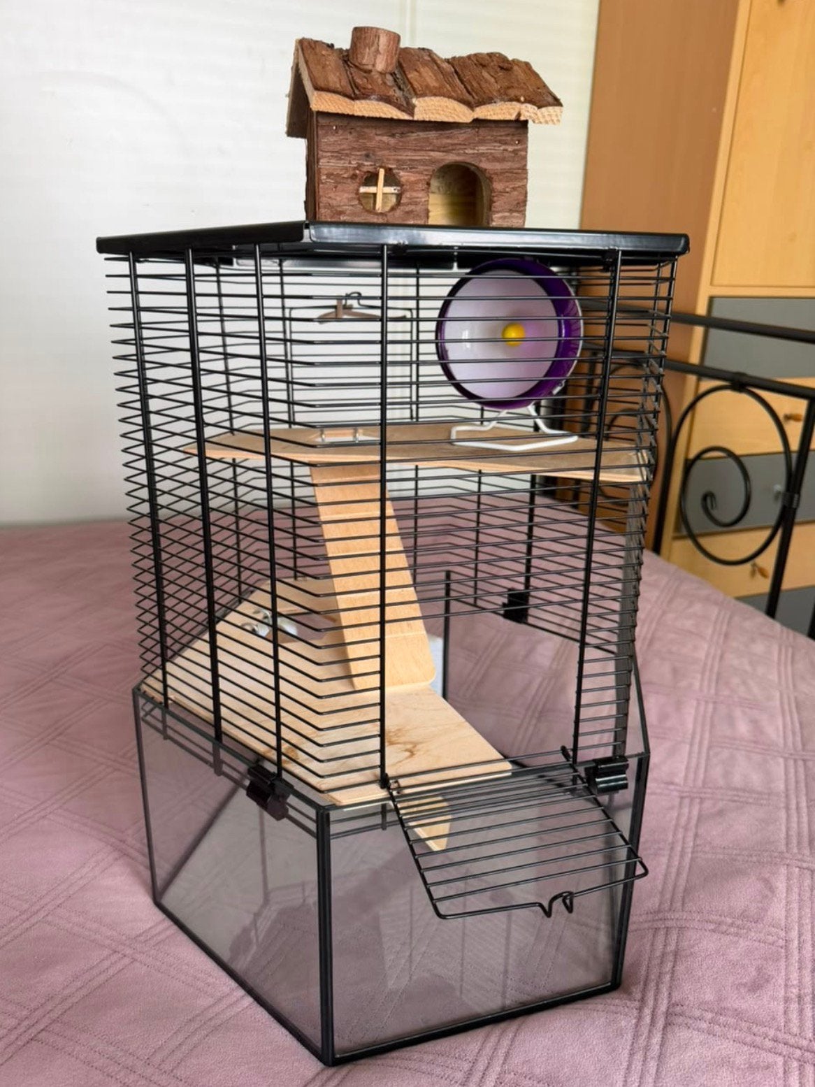 Hele mooie 6 hoekige hamster kooi, Kooi, Minder dan 75 cm, Zo goed als nieuw, Hamster