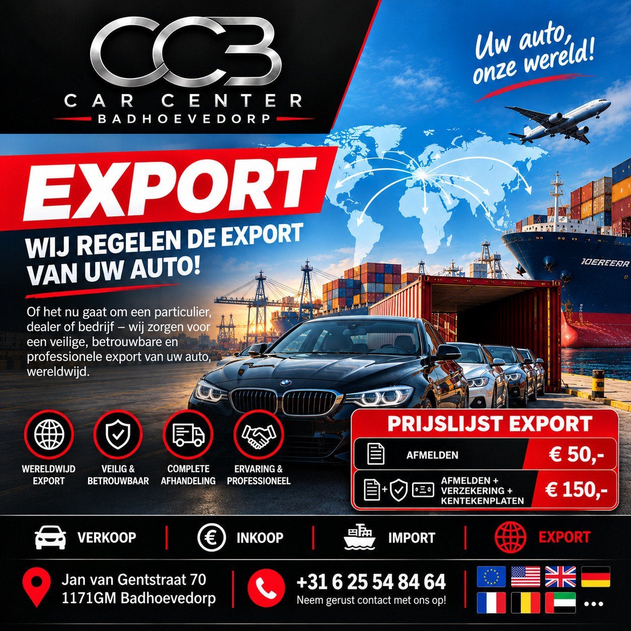 AUTO EXPORT / INKOOP / IMPORT AUTO EXPORT SERVICE, Ophalen of Verzenden