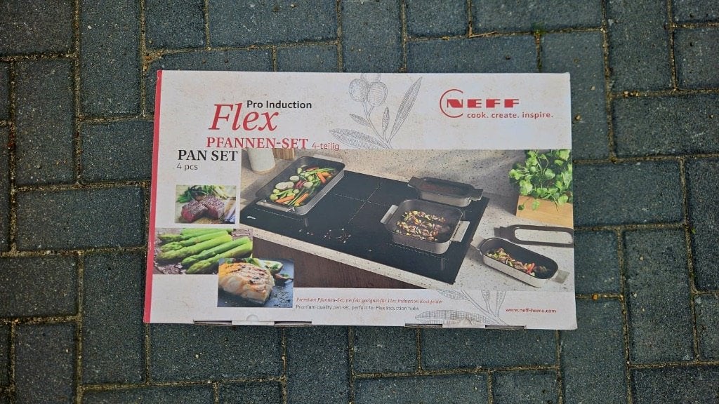 NIEUW in doos - Neff Flex Inductie Pannenset 4-delig, Ophalen of Verzenden, Nieuw, Rvs, Pannenset