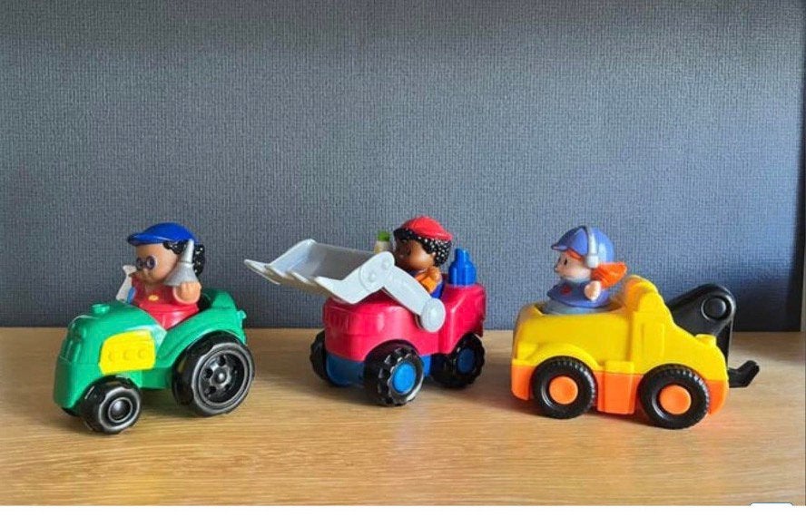 3 stuks little people auto’s € 12,50, Ophalen of Verzenden, Zo goed als nieuw