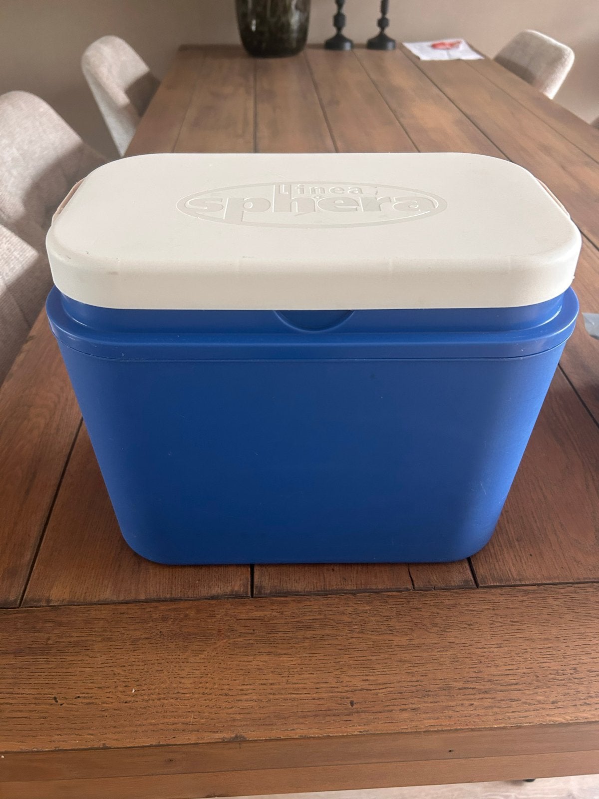 Iglo Linea Sphera Koelbox - 24 liter - Blauw/Wit, Ophalen of Verzenden, Gebruikt, Koelbox, Koelelement