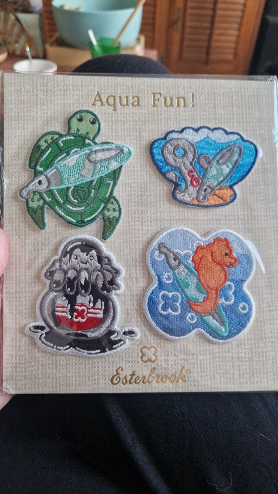Esterbrook Aqua Fun Patches - Vulpen Thema Kleding Patches, Ophalen of Verzenden, Nieuw, Meerdere plaatjes