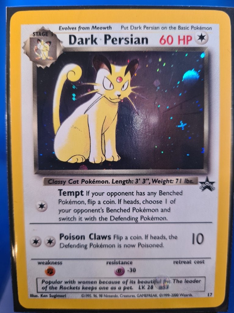 Dark Persian 17/53 - Wizards Black Star Promos, Hobby en Vrije tijd, Verzamelkaartspellen | Pokémon, Verzenden, Gebruikt