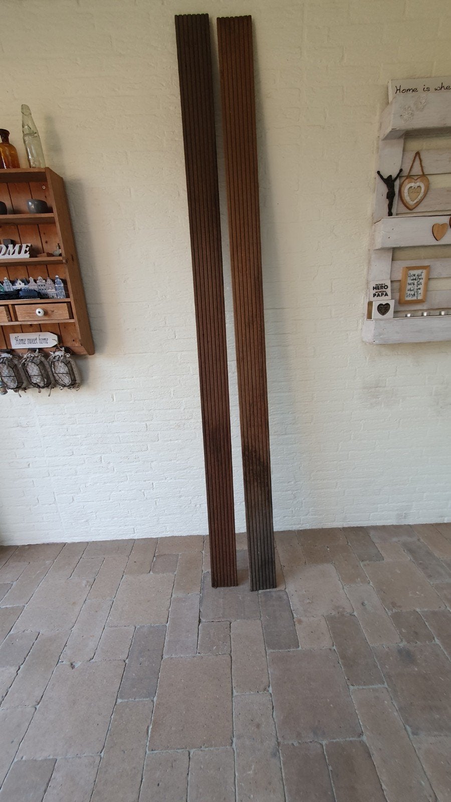 Bankirai houten planken, Ophalen, Gebruikt, 25 tot 50 mm, 250 tot 300 cm