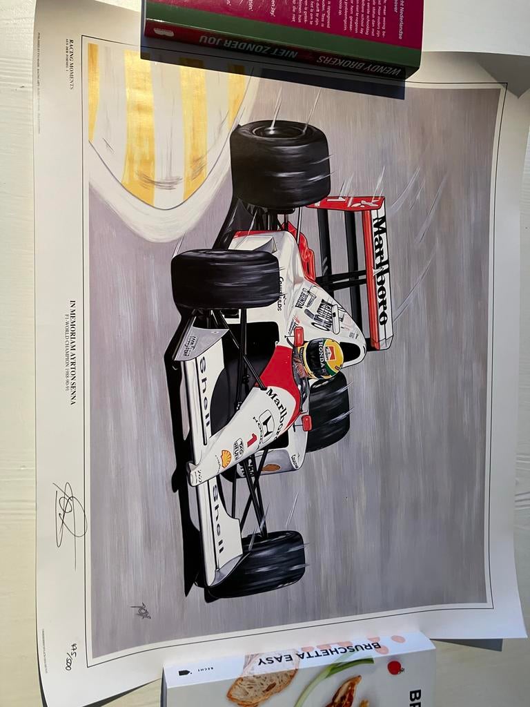 Ayrton Senna F1 Poster - In Memoriam, Verzamelen, Automerken, Motoren en Formule 1, Ophalen, Zo goed als nieuw, Formule 1