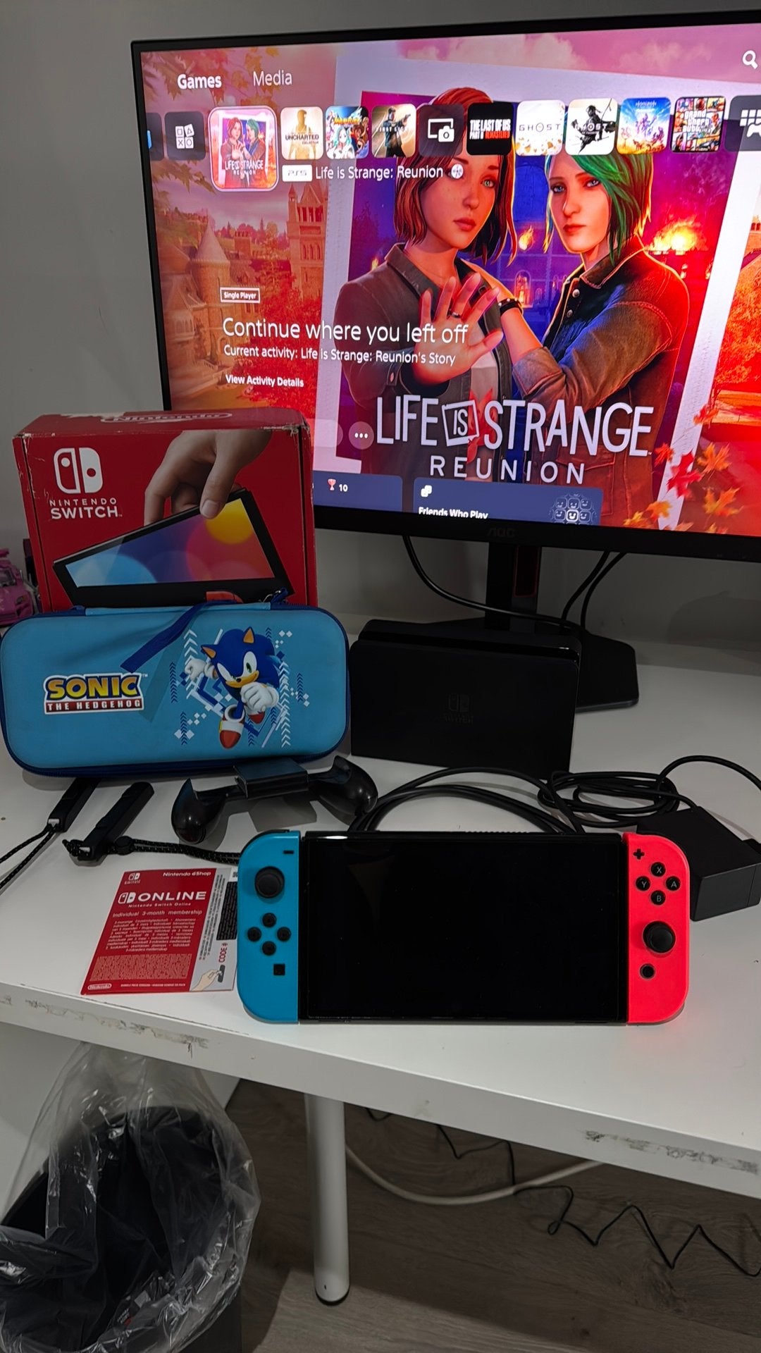 Nintendo switch oled, Spelcomputers en Games, Ophalen of Verzenden, Zo goed als nieuw, Met 1 controller, Switch OLED