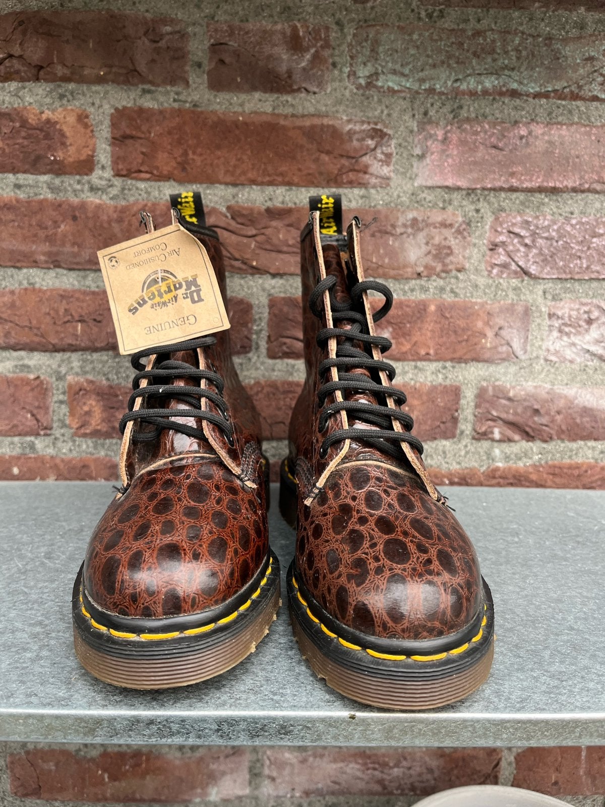 Dr. Martens 1460 MIE Croco maat Uk 3/ Eu 36, Dr. Martens, Docs, Bruin, Docs