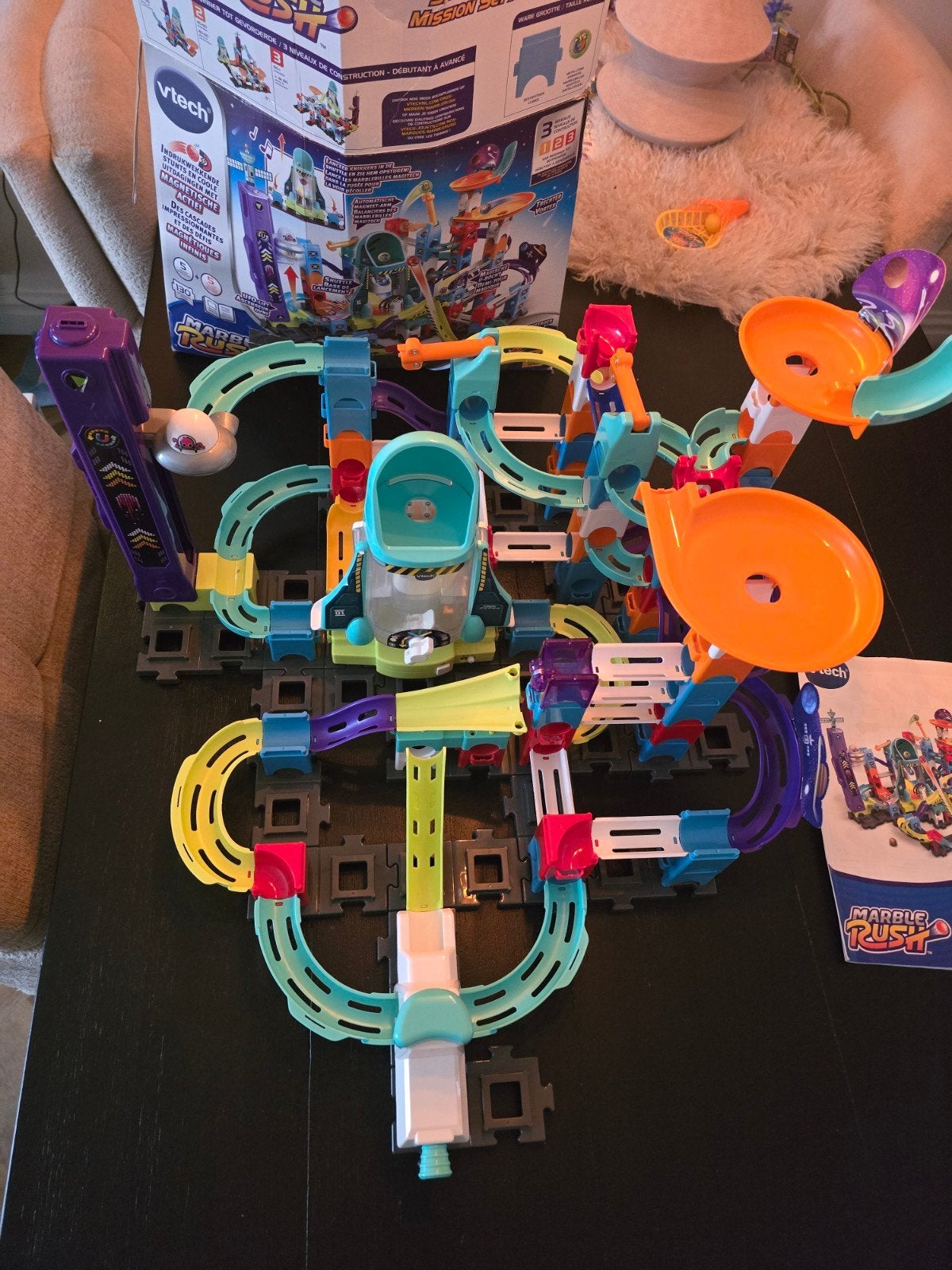 VTech Marble Rush Space Magnetic Mission Set XL300E, Ophalen of Verzenden, Zo goed als nieuw