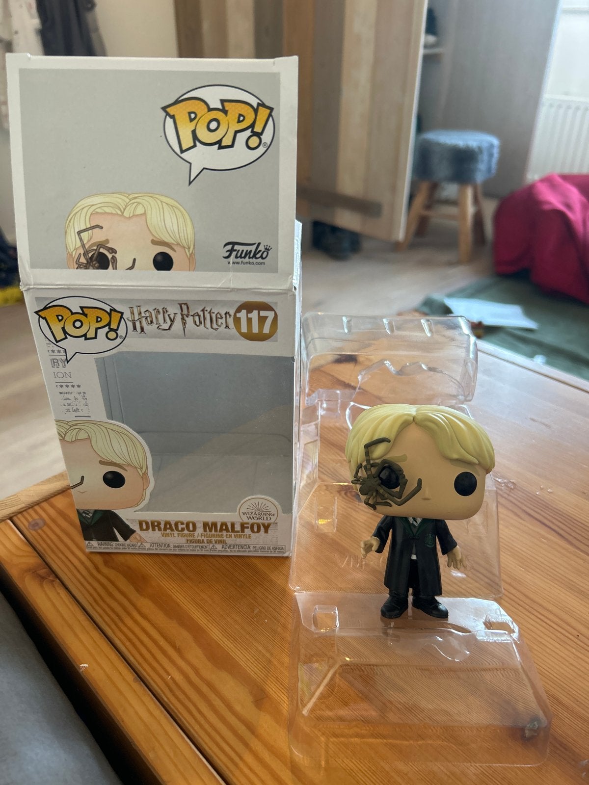 Funko Pop! Harry Potter Draco Malfidus met spin #117, Ophalen of Verzenden, Gebruikt