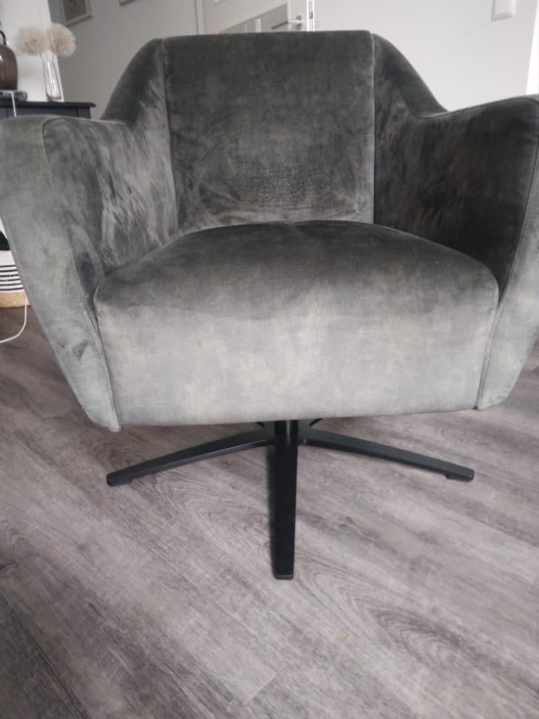 2 draai/fauteuil stoeltjes te koop!, Ophalen, Gebruikt, 75 tot 100 cm, Stof