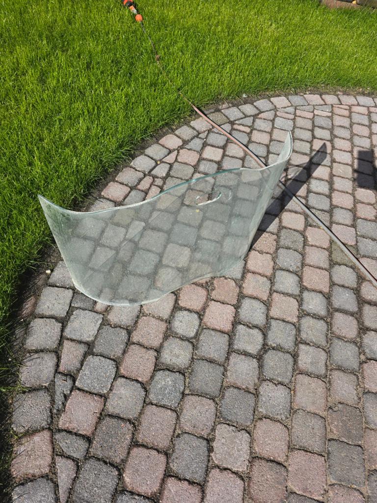Glazen haardscherm - nog helemaal goed, Ophalen, Zo goed als nieuw
