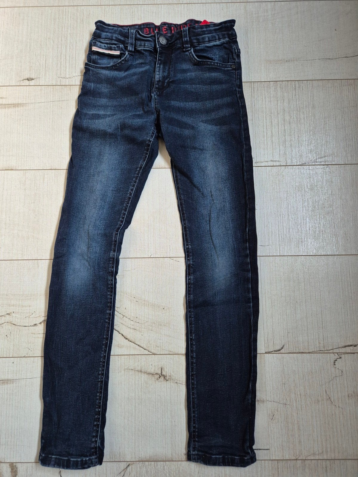Donker blauwe SLIM FIT jeans mt 152 (Blue Ridge), Zo goed als nieuw, Blue Ridge, Jongen, Ophalen