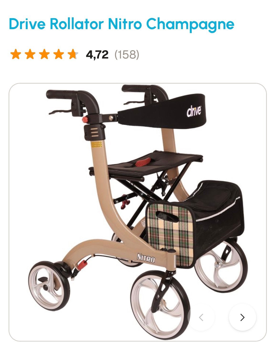 NITRON DRIVE ROLLATOR, Diversen, Ophalen, Nieuw