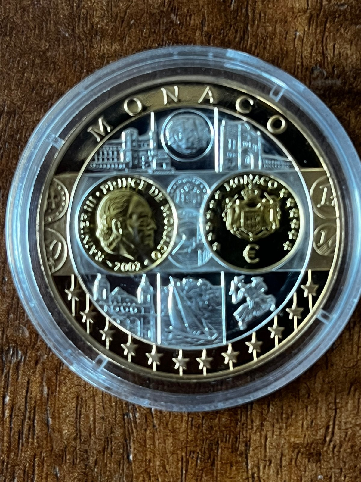 Monaco Euro 2002 penning,, Verzenden, Zilver