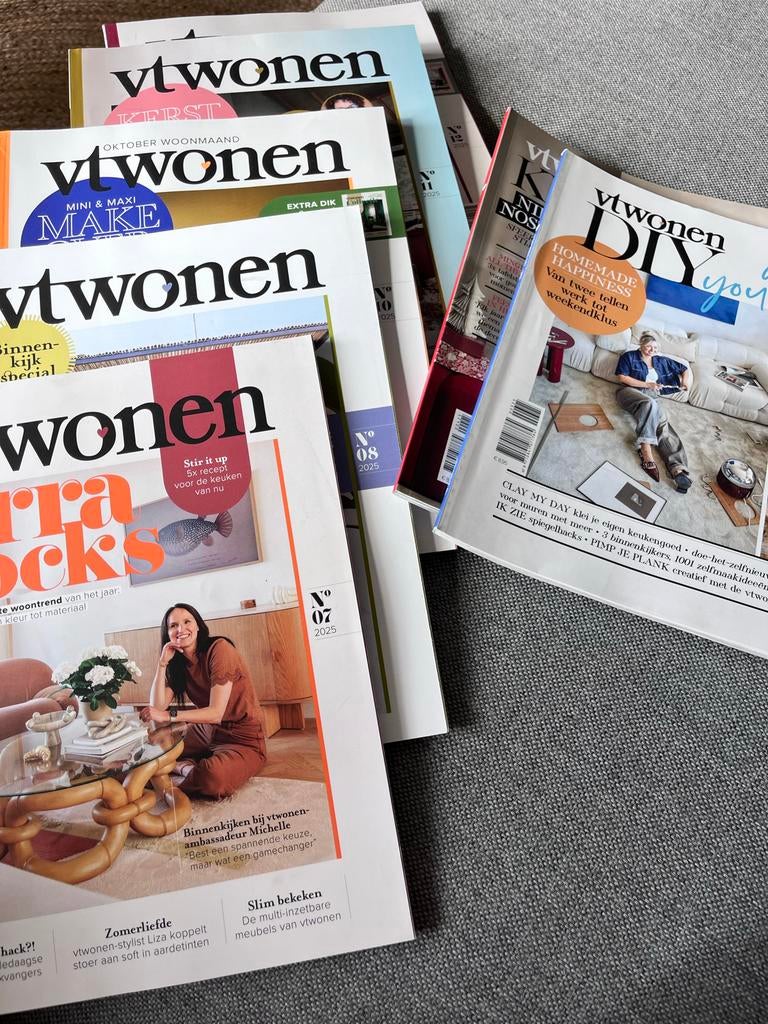 VT WONEN magazine 7x 2025, Boeken, Ophalen of Verzenden, Zo goed als nieuw, Overige typen