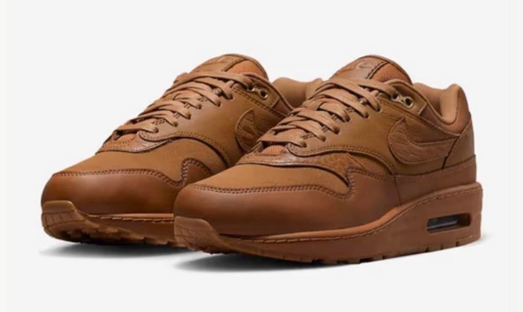 Nike Air Max 1 ‘87 ‘LUXE BROWN ALE’ sneakers maat 44,5 NIEUW, Verzenden, Nieuw, Bruin, Sneakers of Gympen