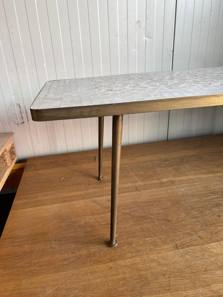 Salontafel met mozaïek, Huis en Inrichting, Tafels | Salontafels, Ophalen, O, O, 50 tot 100 cm